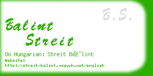 balint streit business card